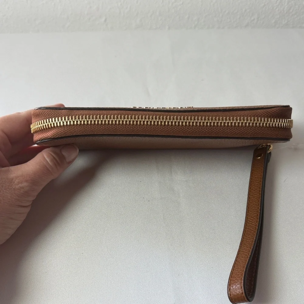 Michael Kors Tan Leather Wristlet